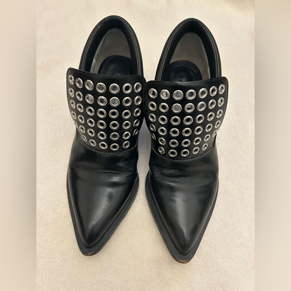 Jil Sander Black Studded Heels